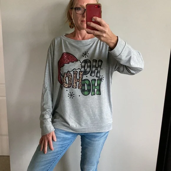 ‘Ho Ho Ho’ Long Sleeve Top - Picture 3 of 9